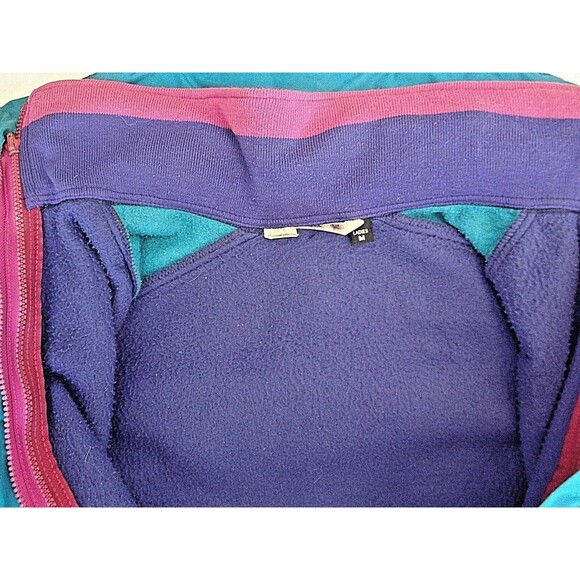 Columbia Ski Jacket Vintage Bugaboo Reversible Pink Purple Blue USA Womens M - Picture 8 of 13